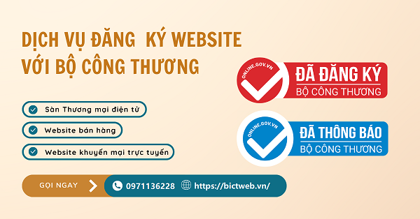 Dịch vụ đăng ký website với Bộ Công Thương